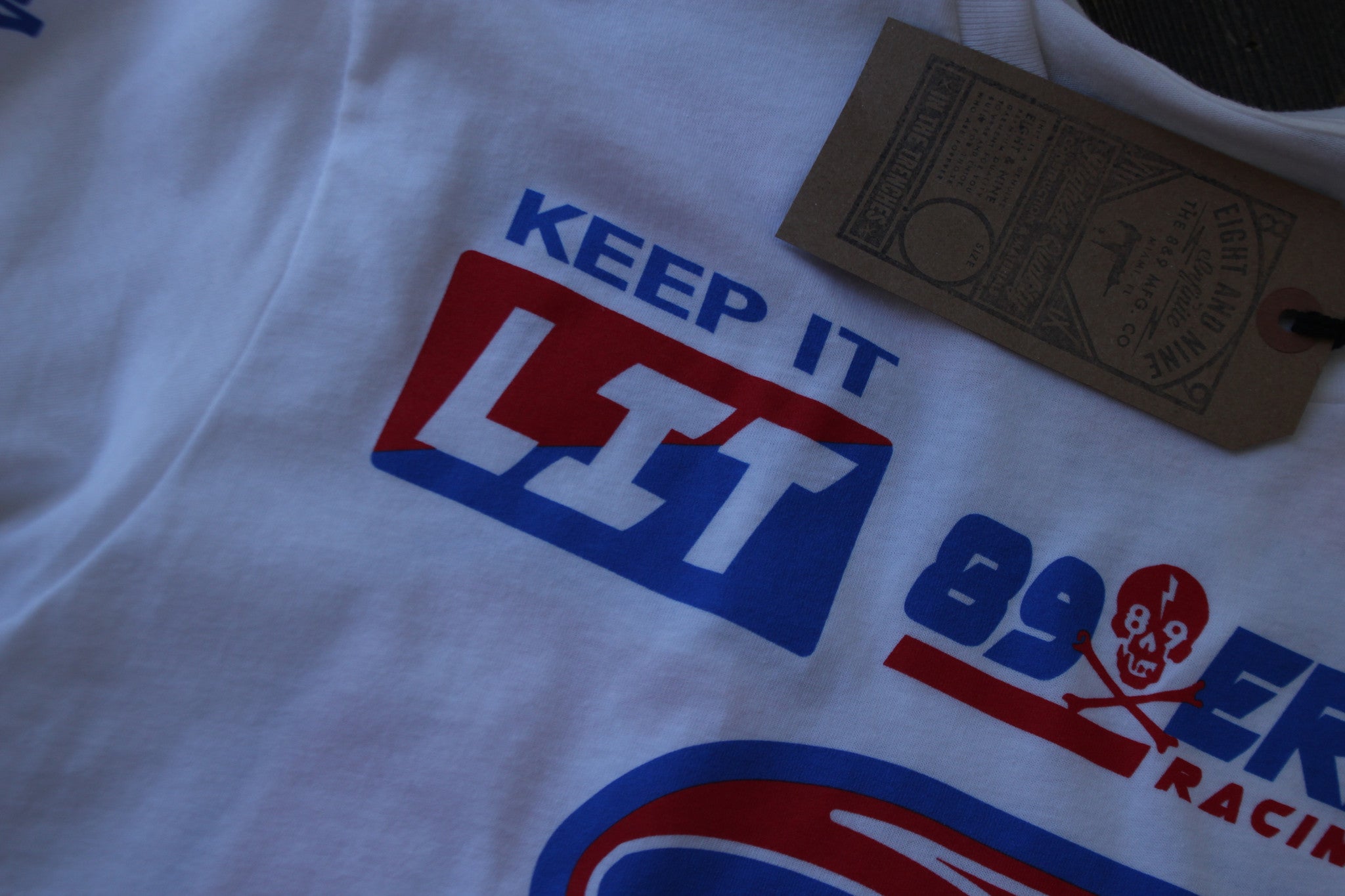 Keep It Lit Jersey Tee White - 4