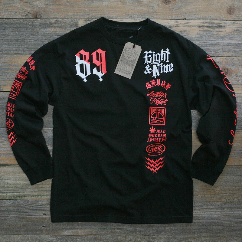 Club Life Jersey Tee Black Infrared L/S - 1