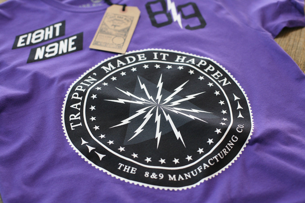 Trappin Jersey Tee Purple - 3
