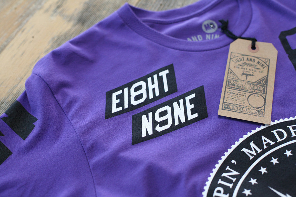 Trappin Jersey Tee Purple - 4