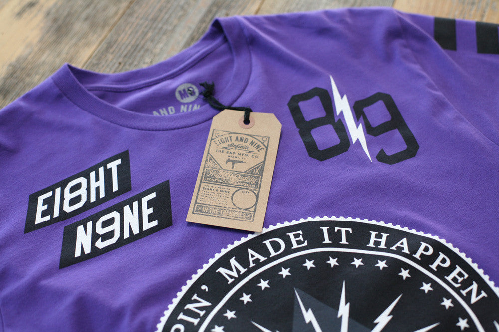 Trappin Jersey Tee Purple - 5