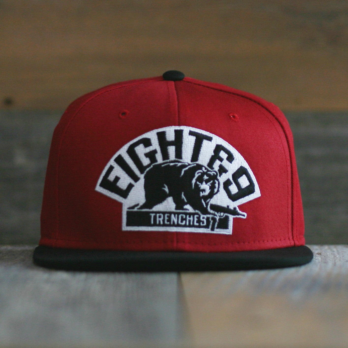 Trenches Snapback Hat Red