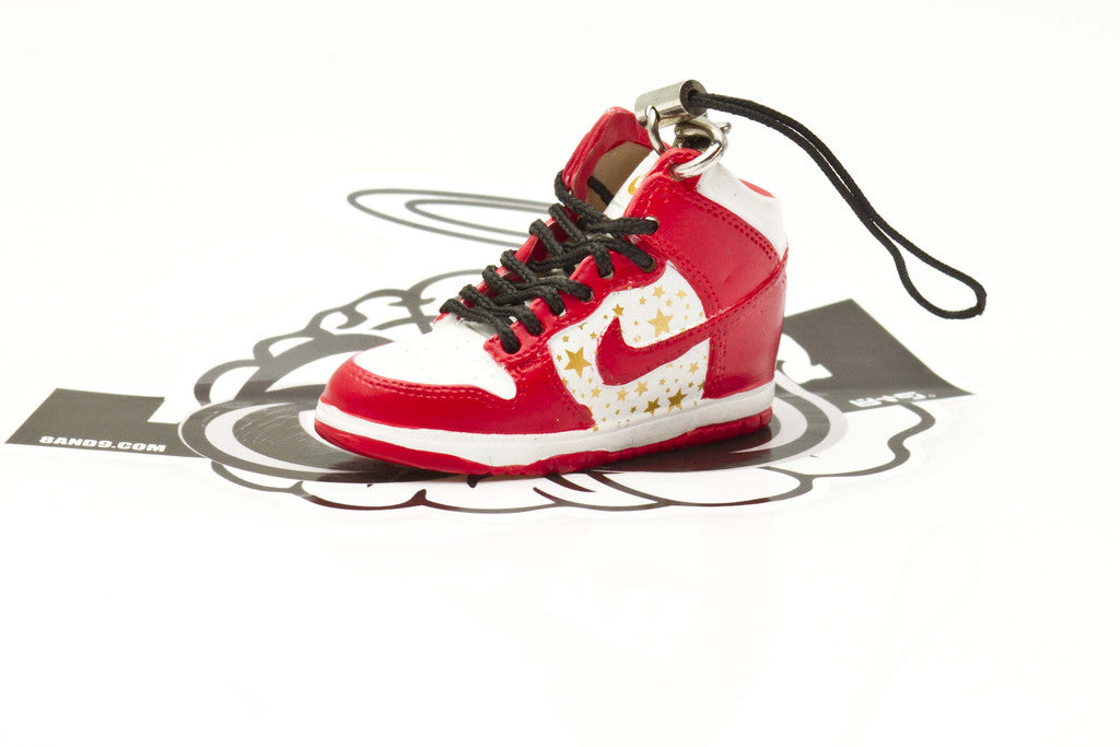 Nike Supreme Dunk High Red Sneaker Keychain