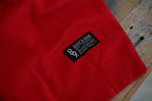 MFG Wax Stamp Zip Up Sweatshirt Red - 6