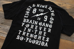 Brain Gang Forever T Shirt Black - 3