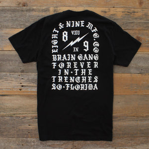 Brain Gang Forever T Shirt Black - 2