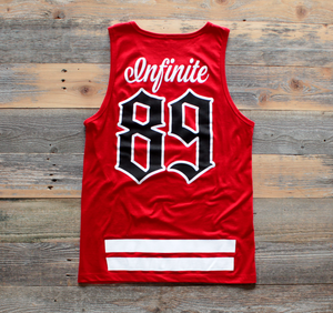 On Deck Jersey Tank Top Red - 2