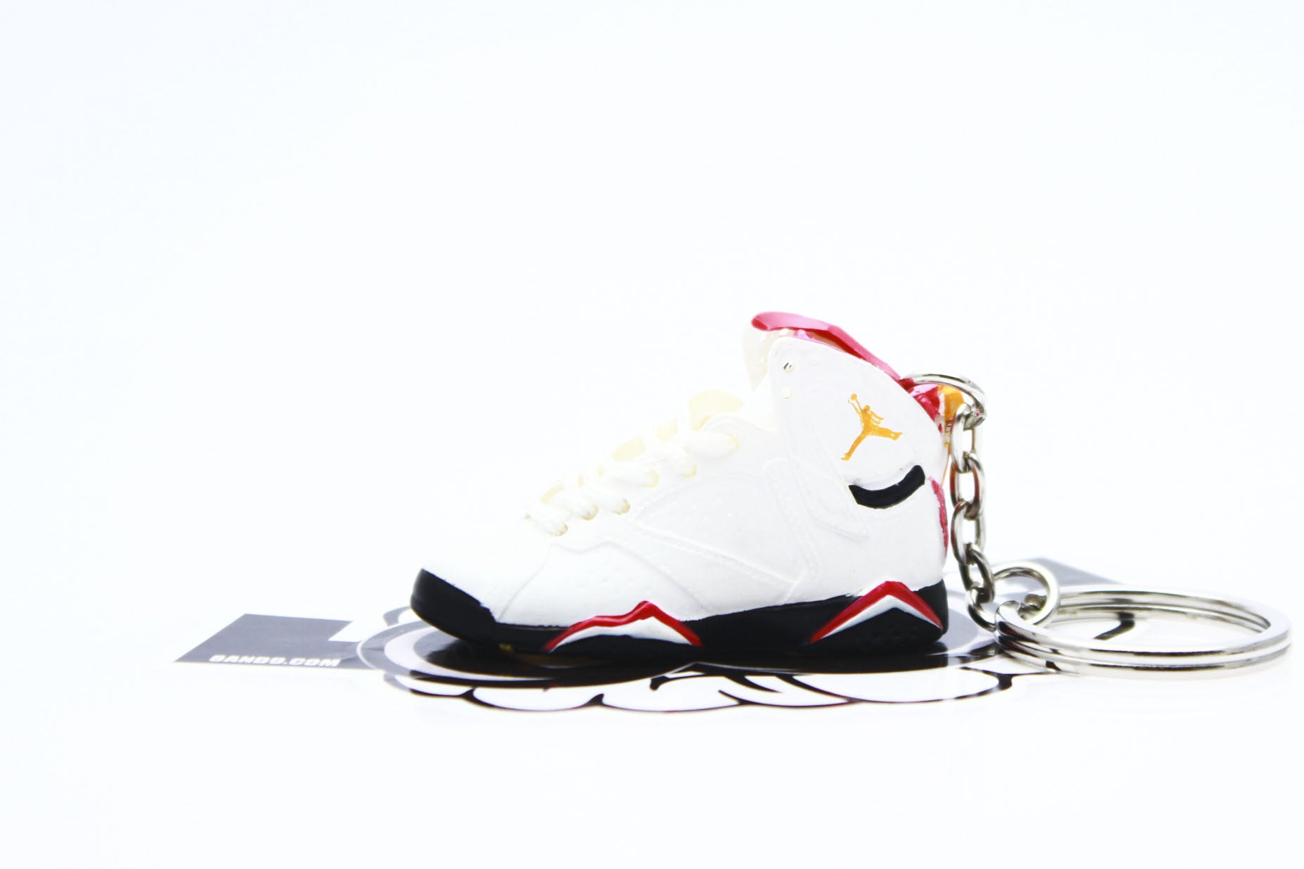 Jordan Cardinal 7 Mini Sneaker Keychain