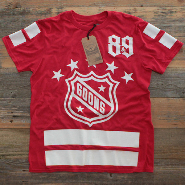 Goons Hockey Jersey Tee Red - 1