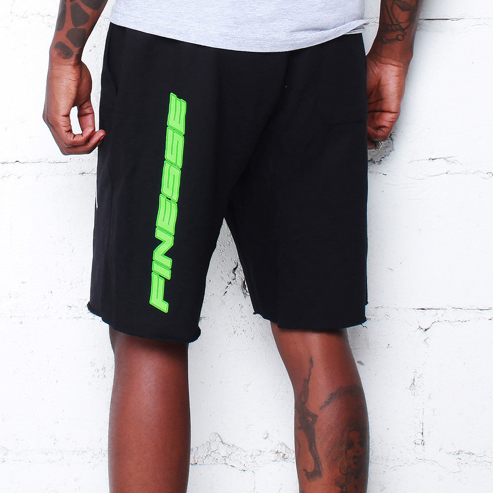 Team Finesse Terry Shorts Poison Green - 3