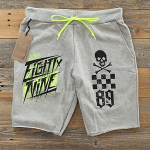 Race Team Grey French Terry Shorts Volt - 2