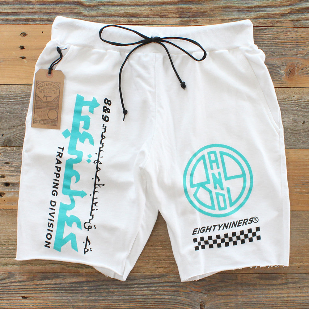 Trap Division French Terry Shorts White - 2
