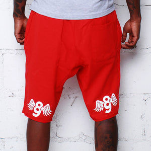 Kustom Life French Terry Shorts Red - 2