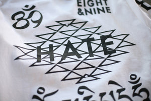 Hate Jersey L/S Tee White - 4
