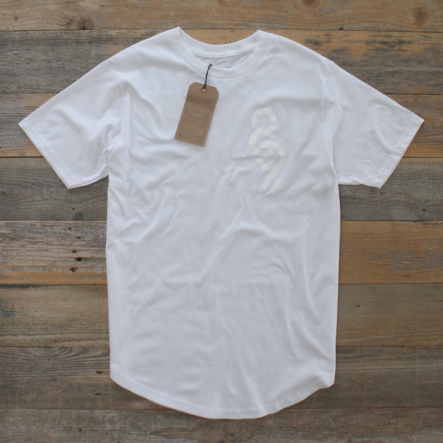 Curved Hem Keys Shirt White Out - 2