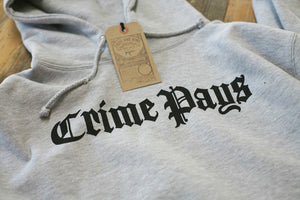 Crime Pays Hooded Sweatshirt Grey - 2