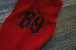 Crime Pays Hooded Sweatshirt Red - 3