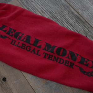 Legal Money Zip Up Hoody Red - 10