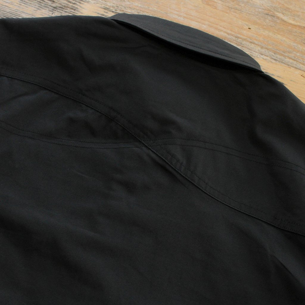Infinite Keys Black Button Up Shirt stitching Streetwear