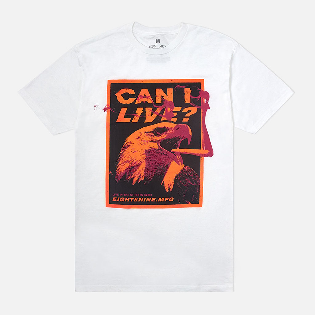 Live Smoke T Shirt White