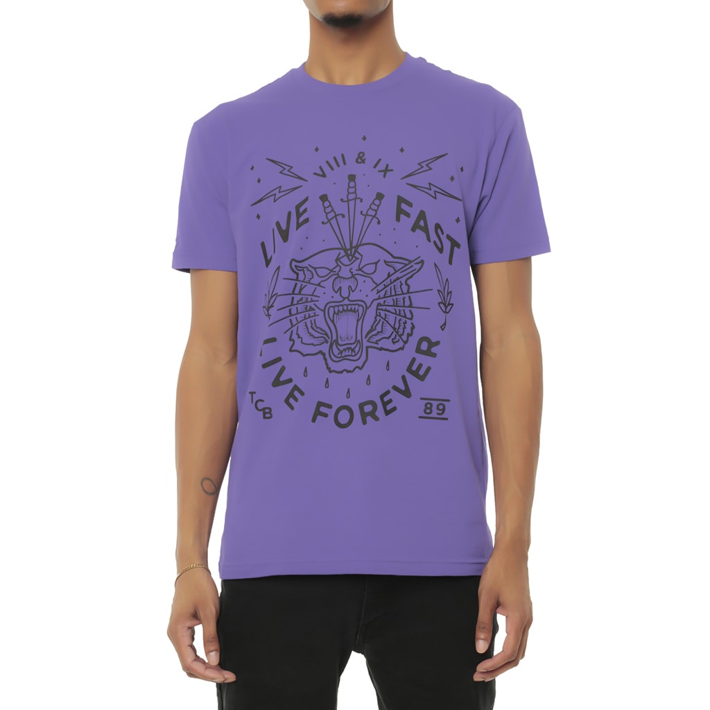 Live Fast Forever Shirt Purple