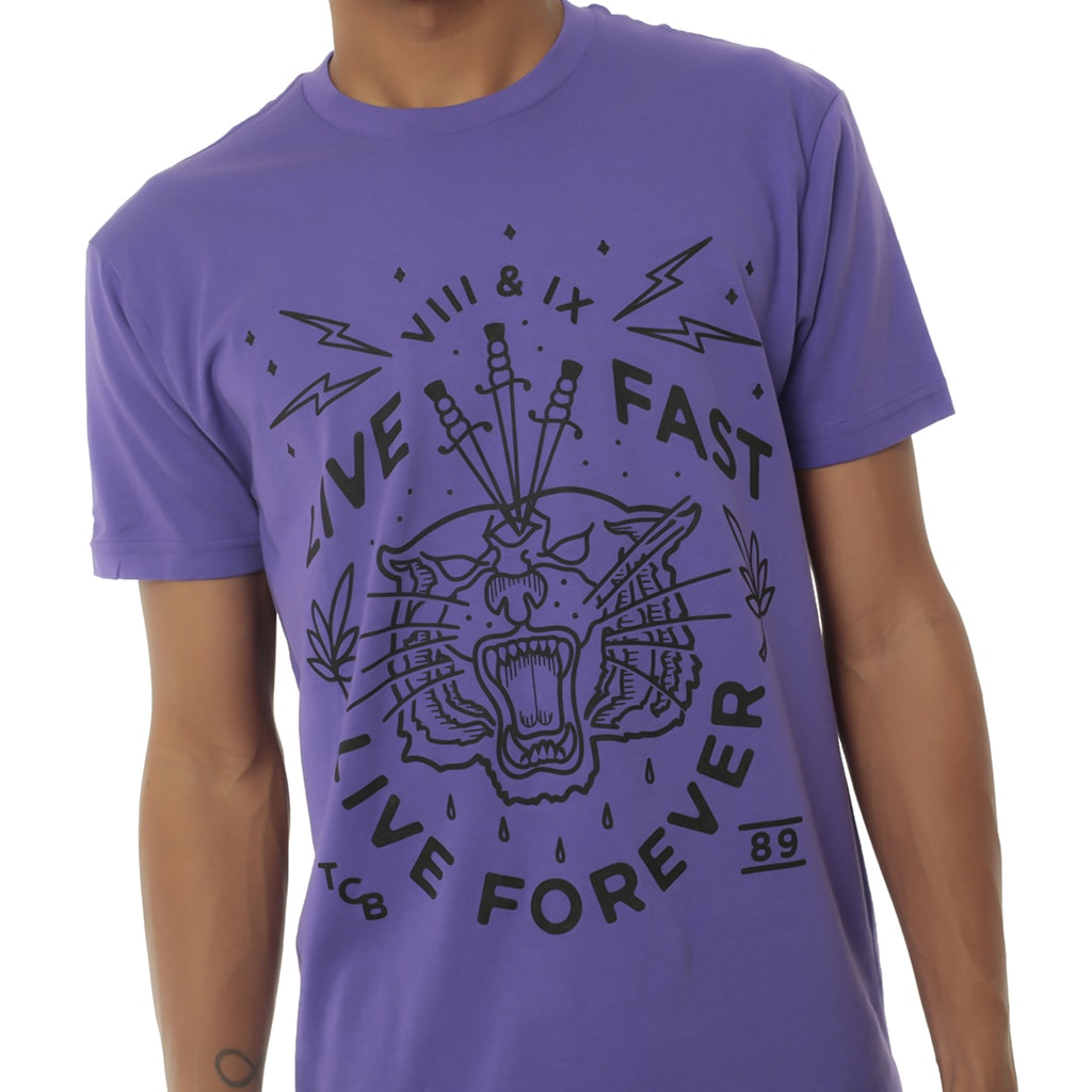 Live Fast Forever Shirt Purple
