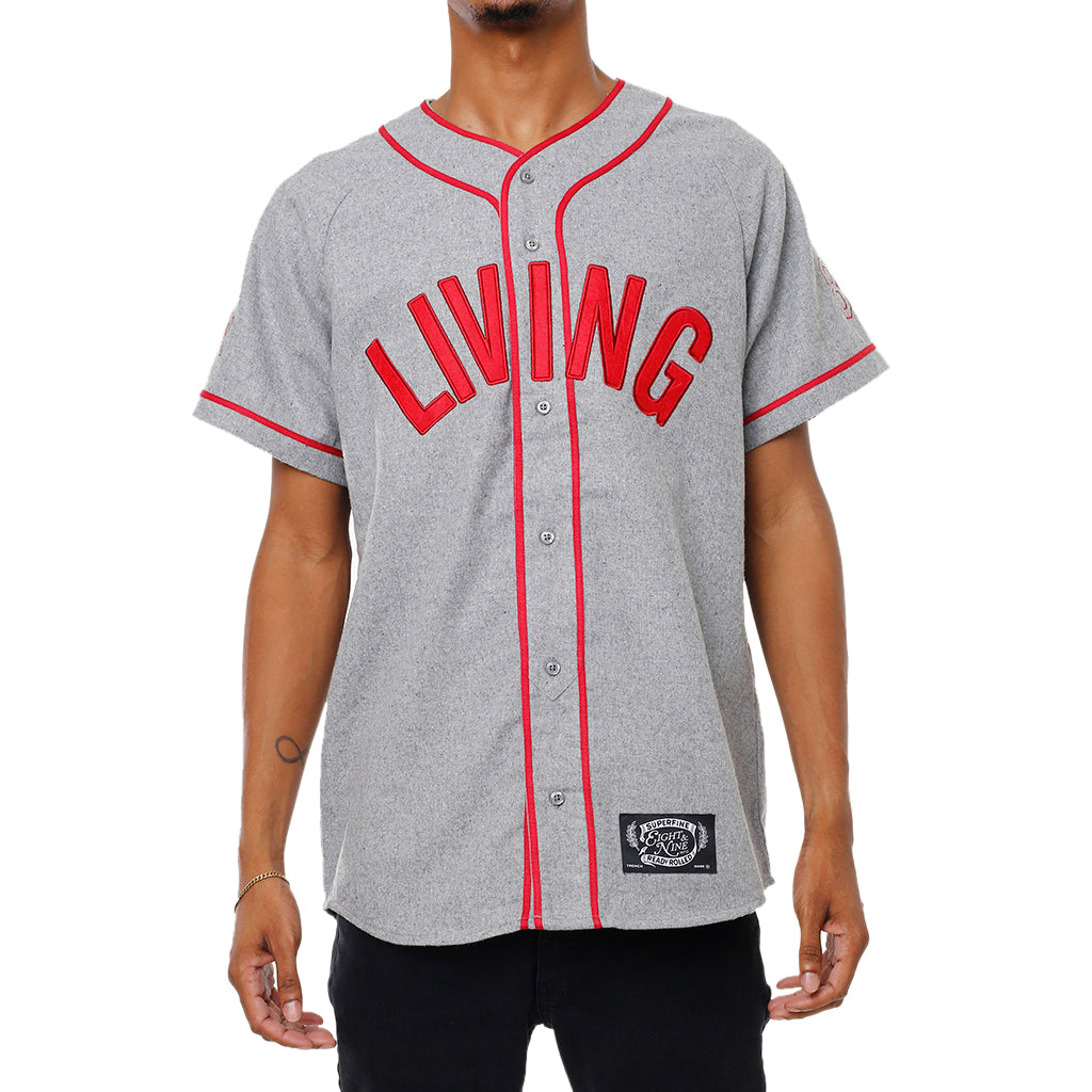 Living Vintage Flannel Baseball Jersey