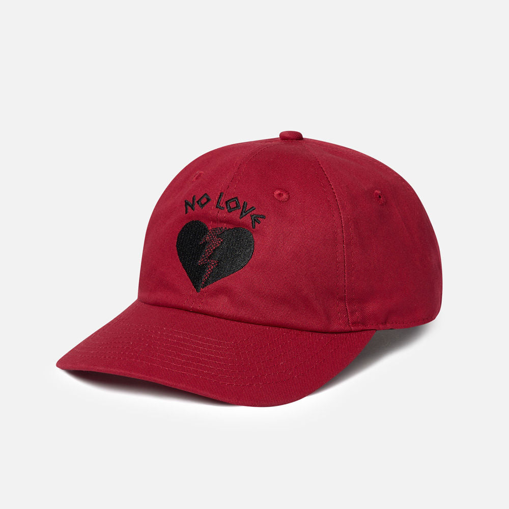 No Love Dad Hat Red