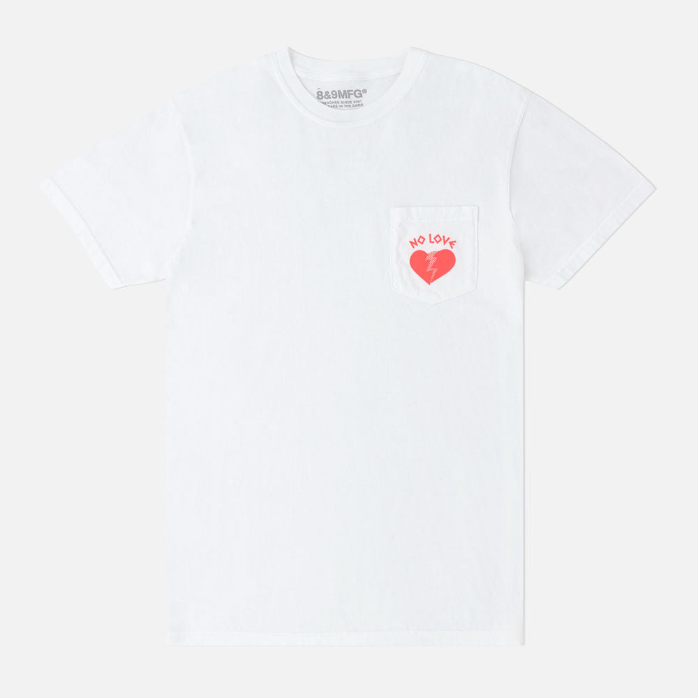 No Love T Shirt White