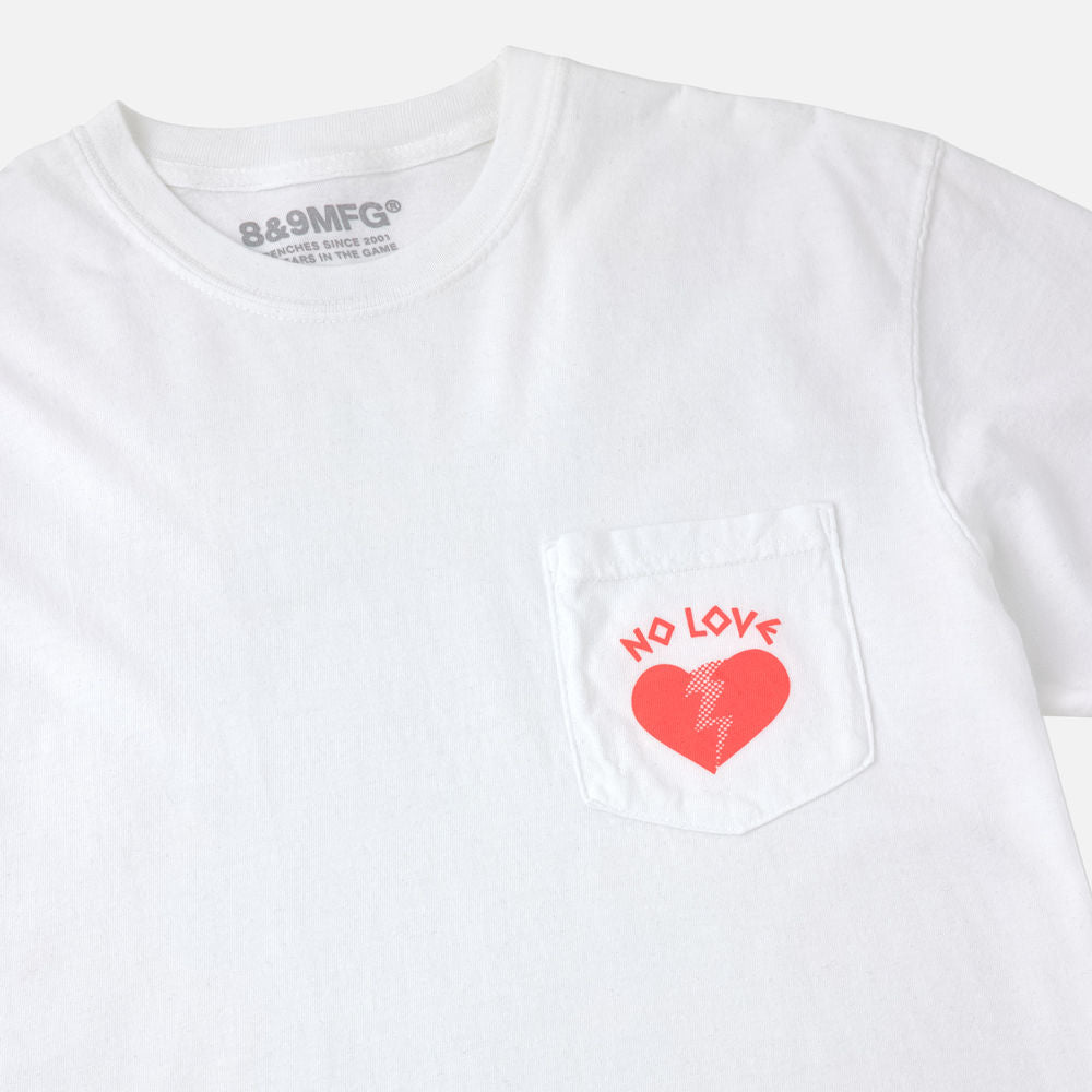 No Love T Shirt White