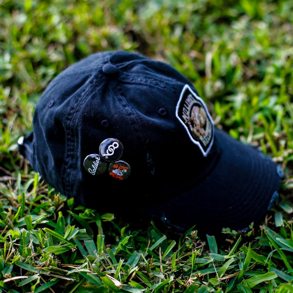 No Limit Soldier Distressed Vintage Hip Hop Hat Black