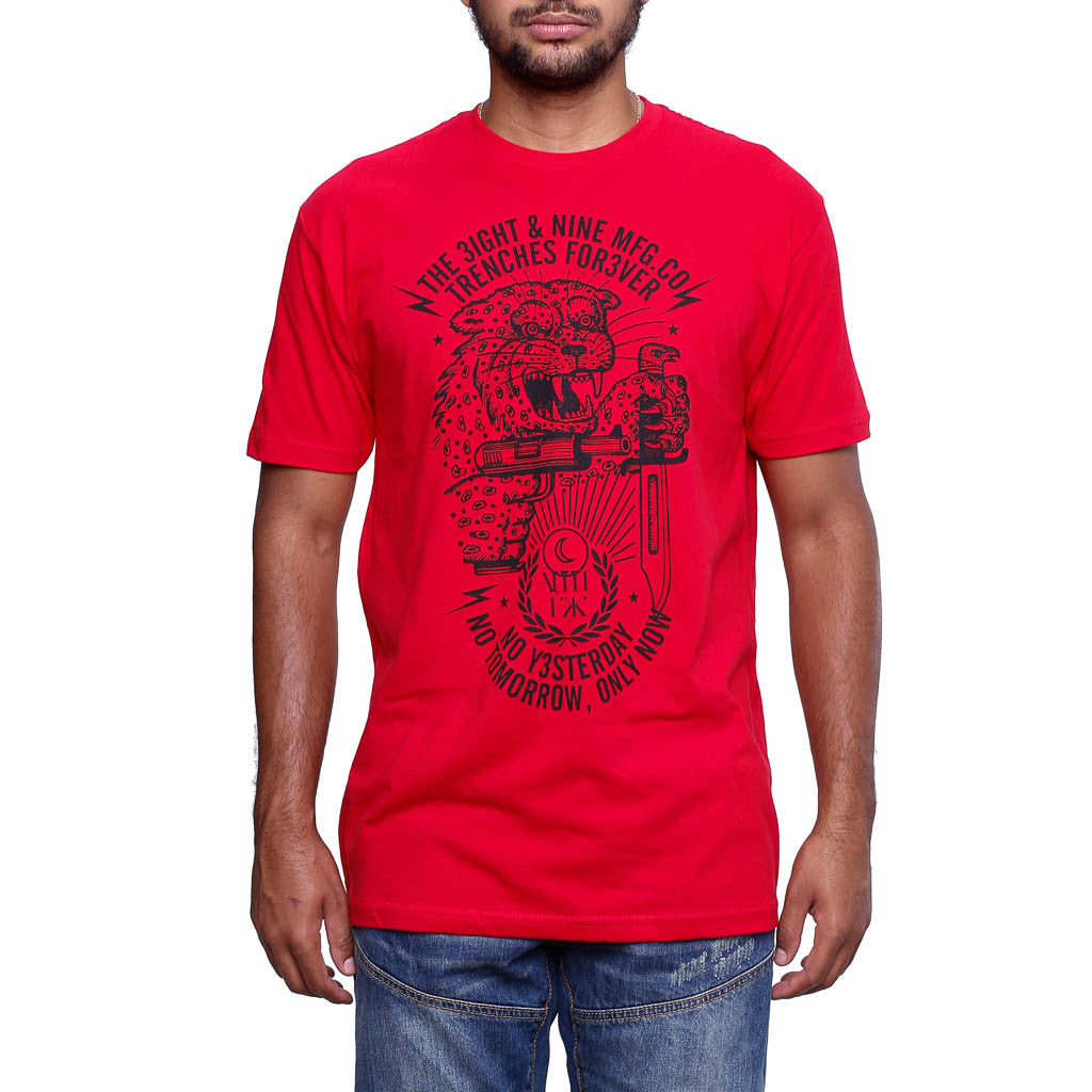 Only Now T Shirt Red front