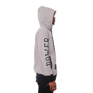 Power And Respect Hooded Sweatshirt Heather Right Side