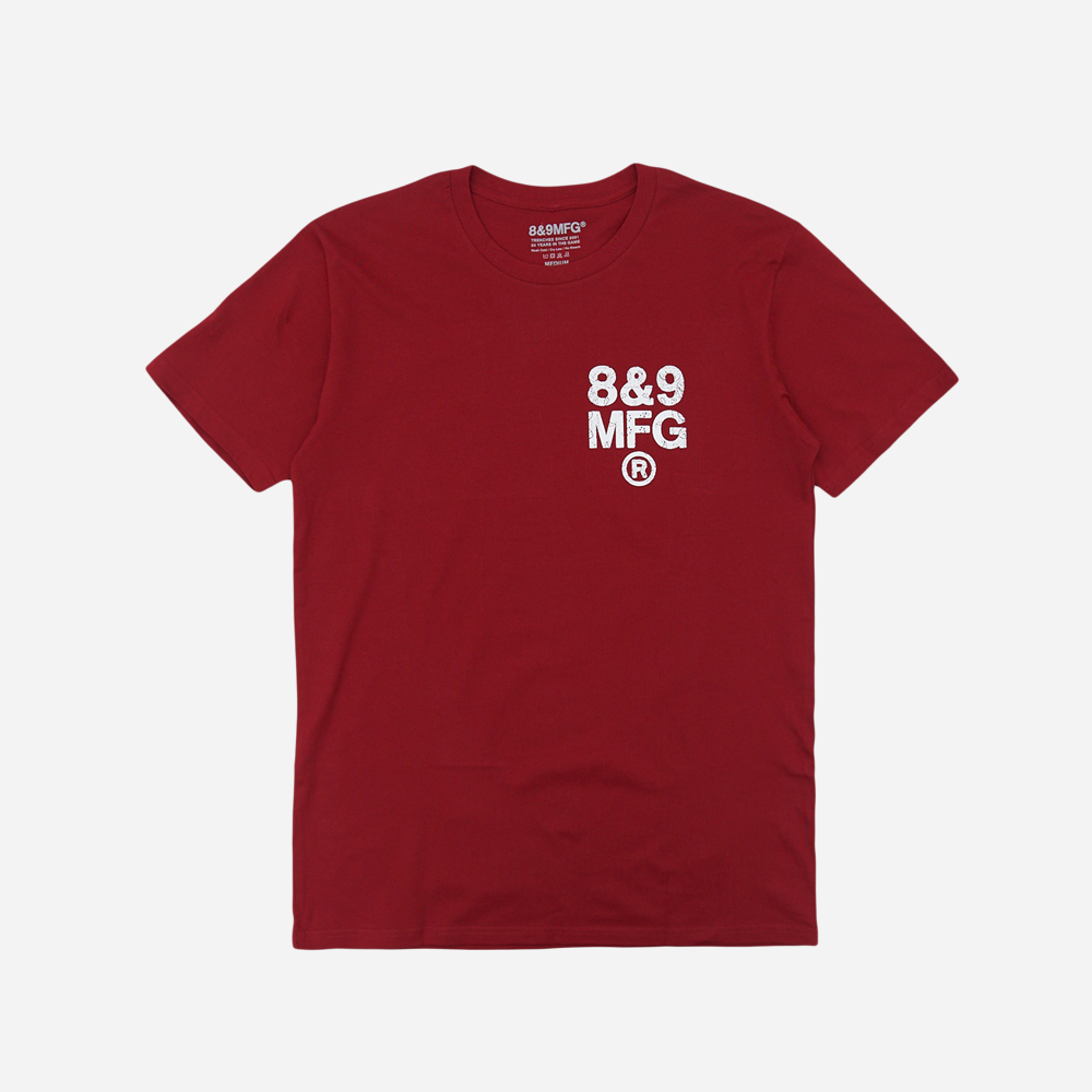professionel overflade sæt ind Rags T Shirt Burgundy – 8&9 Clothing Co.