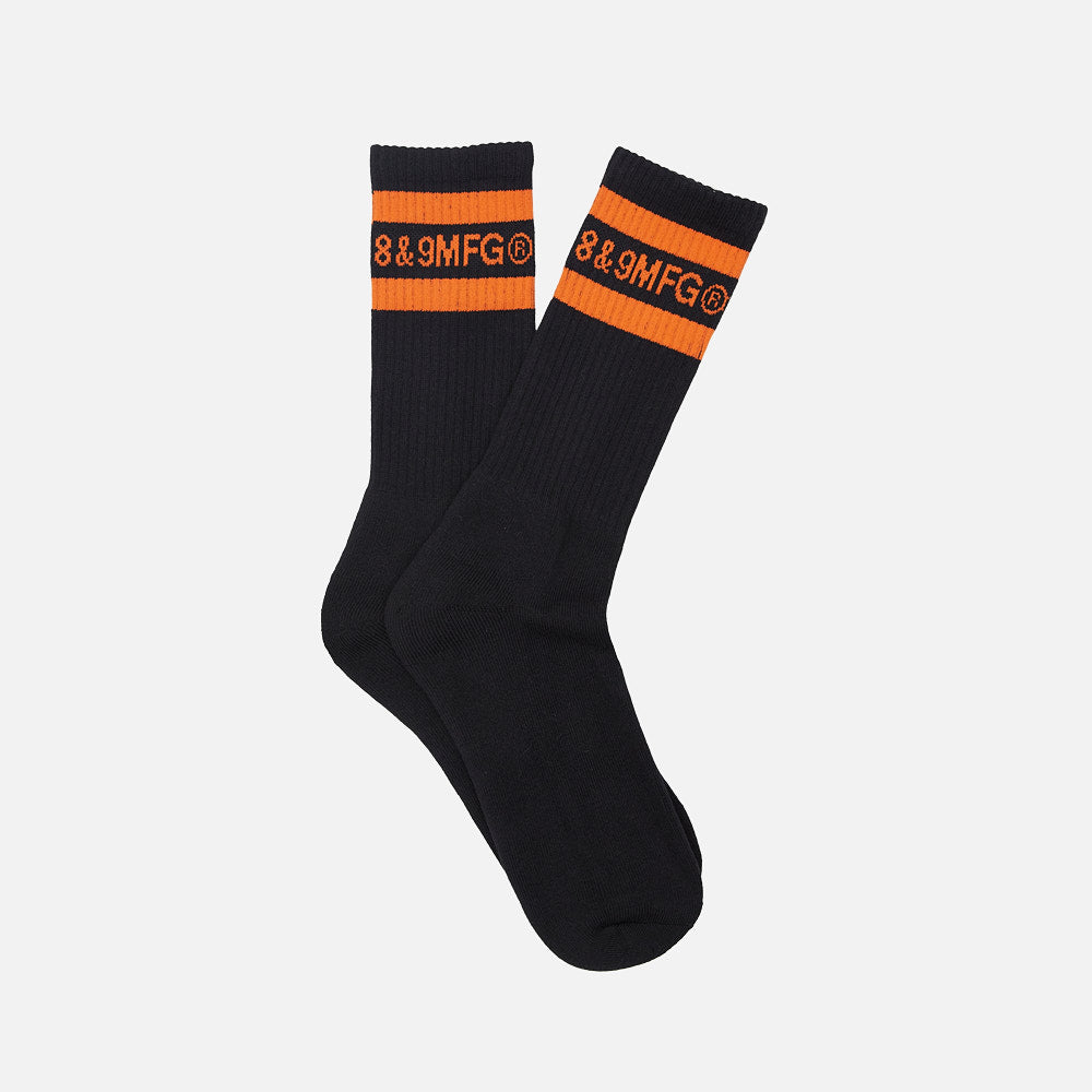 Slapped Socks Black/Orange