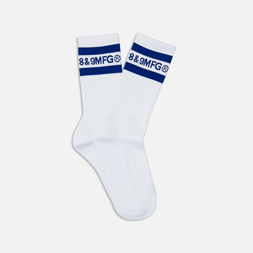 Slapped Socks White/Blue