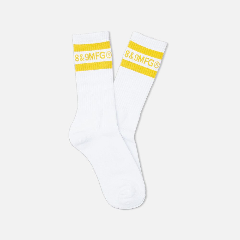 Slapped Socks White/Yellow