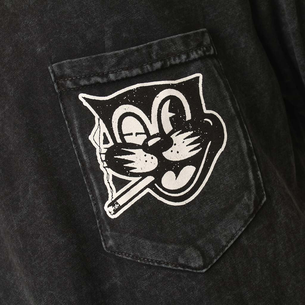 Social Cat Vintage Pocket T Shirt Black – 8&9 Clothing Co.