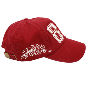 Spirit Embroidered Polo Hat Maroon right