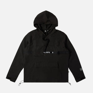 Strapped Up Rip Stop Utility Anorak Jacket Black