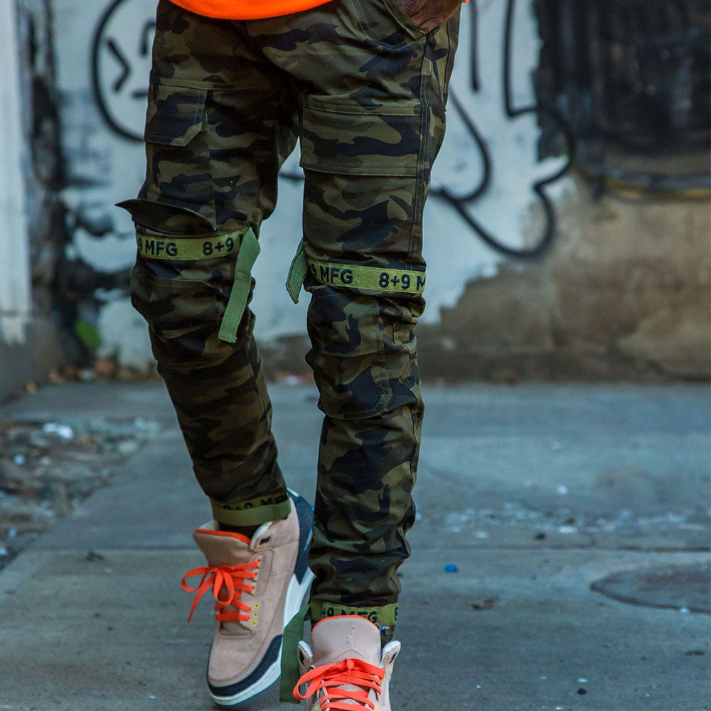 Strapped Up Pants Army Camo Fatigue