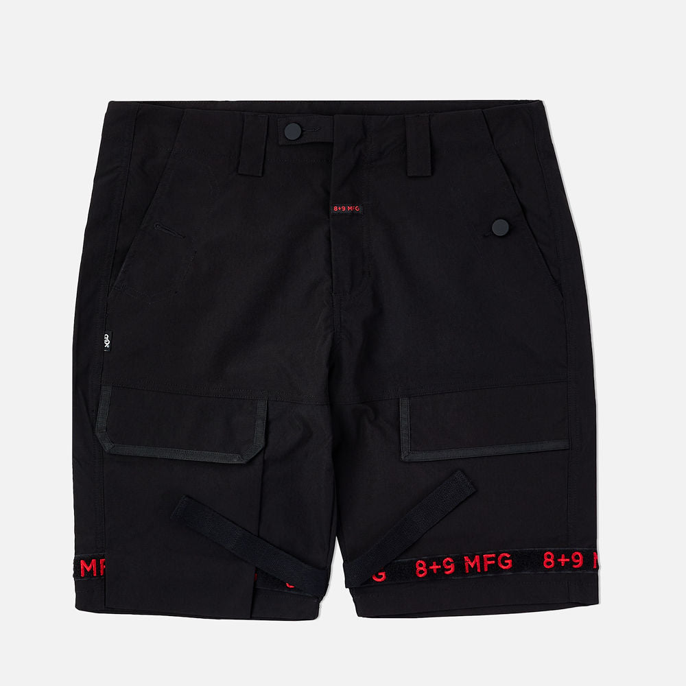 Strapped Up Slim Utility Shorts Bred | Shorts With Straps – 8&9