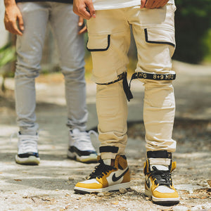 Strapped Up Slim Denim Jeans Sand – 8&9 Clothing Co.