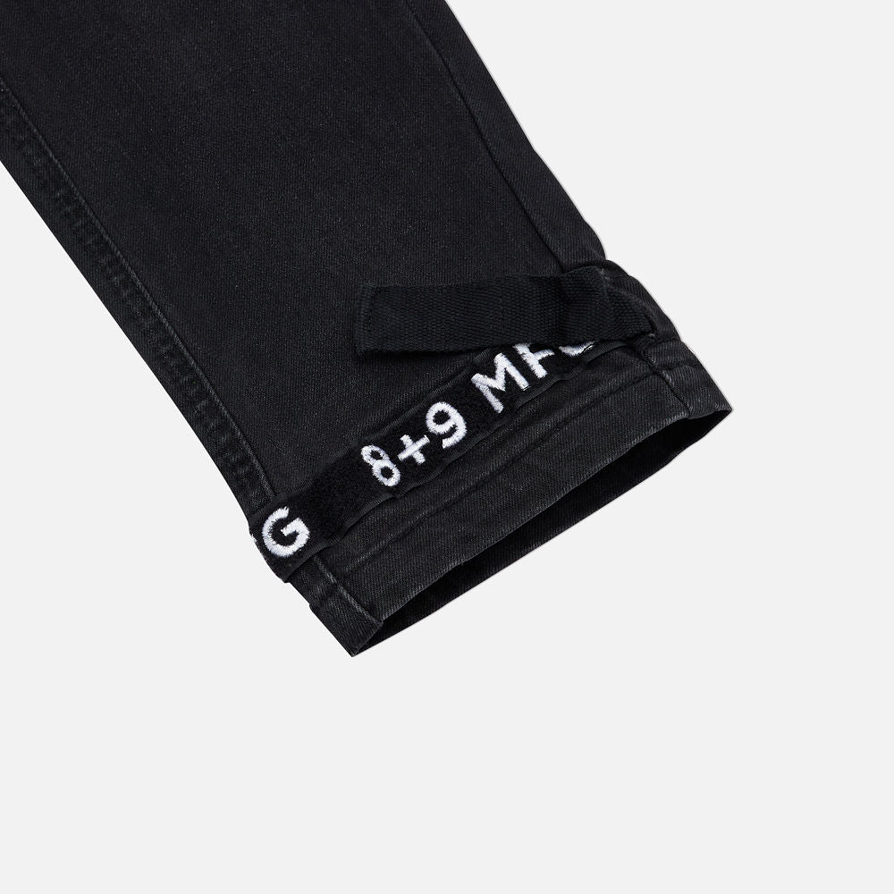 Strapped Up Slim Utility Jeans Black OG – 8&9 Clothing Co.