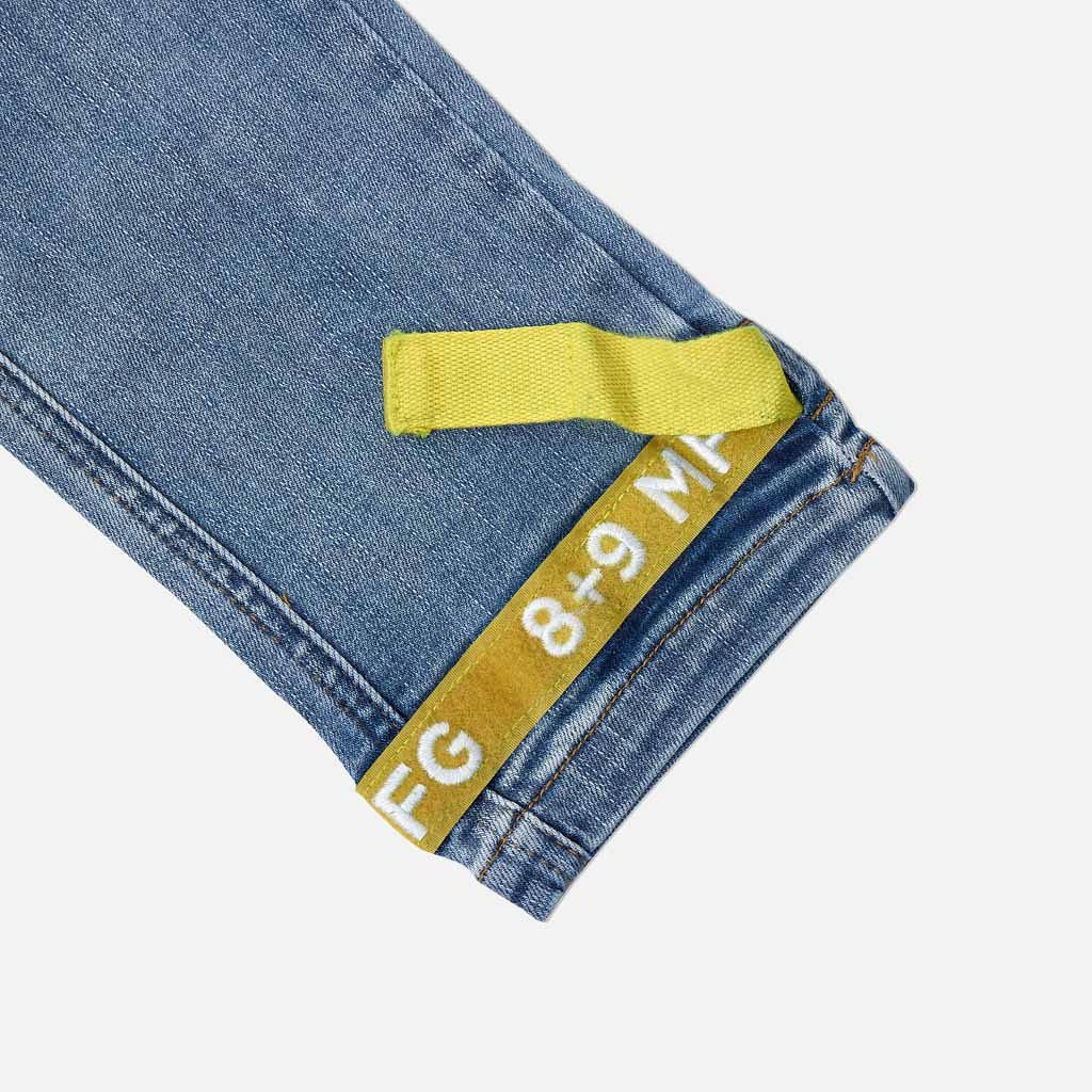 Strapped Up Slim Utility Medium Washed Jeans Yellow