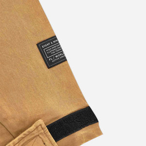 Strapped Up Vintage Washed Utility Anorak Jacket Tan
