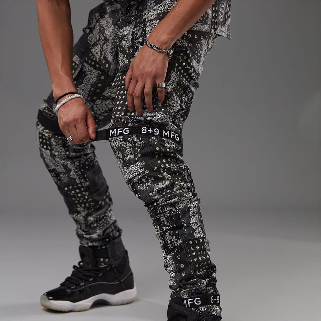 Strapped Up Vintage Washed Utility Pants Paisley