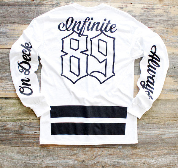 On Deck Jersey Tee White L/S - 2