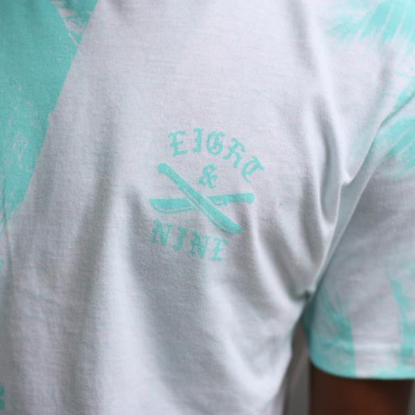 The River t shirt oxidized green crest