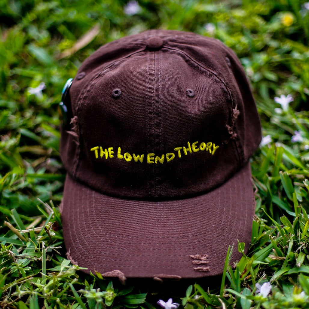 The Theory Distressed Vintage Hip Hop Hat Brown